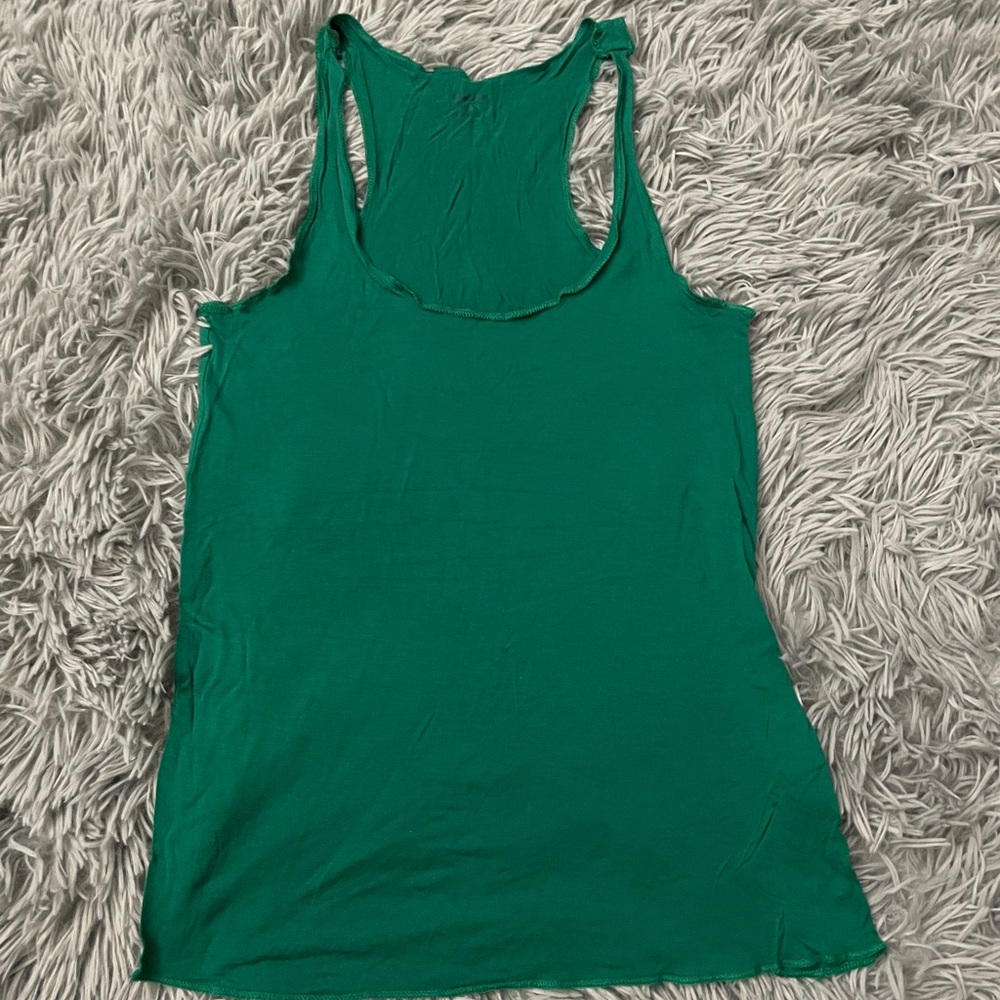 NWOT Madewell Womens Racerback Tank Top in Dark Green